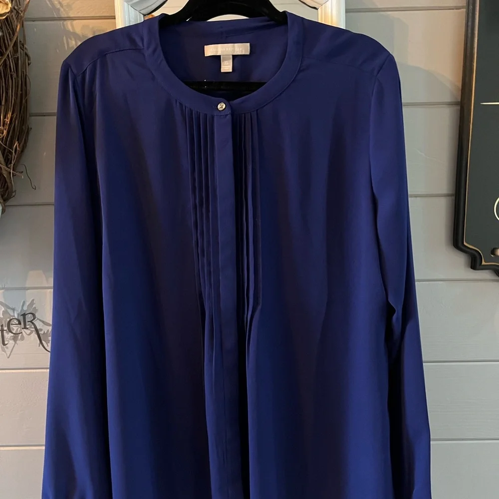 Banana Republic Royal Blue Blouse - Picture 1 of 11